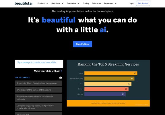 Beautiful.ai smart presentation builder for professional and student slides