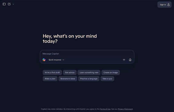 Microsoft Copilot AI assistant integrated into Office tools for productivity and content support