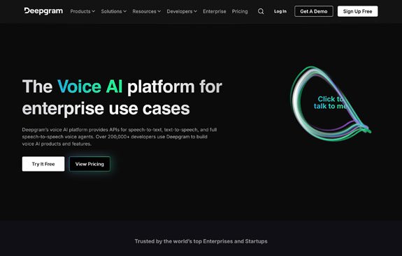 Deepgram AI-powered transcription tool for converting speech to text quickly and accurately