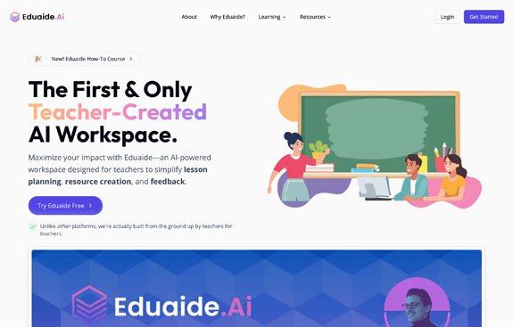Eduaide AI-powered resource generator for standards-aligned teaching materials