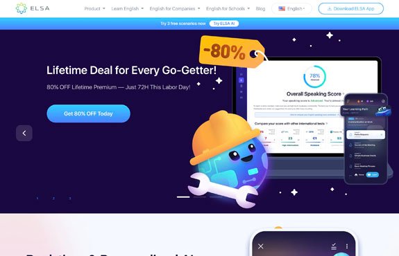 ELSA Speak AI-powered pronunciation coach for English language learners